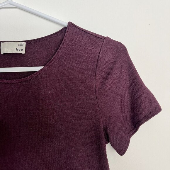Wilfred Free Fitted Scoop Neck T-Shirt | Plum | XS - Picture 2 of 3